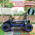 thumbnail image 3 of VIBESPARK 24V 2-Seater XL Ride on Toys with Remote Control for Toddlers, 7AH Battery Powered Ride on Electric Car for Kids w/ Metal Frame, Bluetooth, Bright LED Lights, MP3, Spring Suspension, Blue, 3 of 8