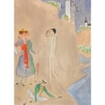 thumbnail image 2 of Nils Dardel 14x18 Gold Ornate Wood Frame and Double Matted Museum Art Print Titled - Conversation (1918), 2 of 4