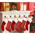 thumbnail image 3 of 6Pcs Christmas Stocking Holders,3.94x2.76In Christmas Safety Iron Hanger for Party,Reusable Gold Mantel Hooks for Party,School Decoration, 3 of 6