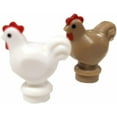 thumbnail image 1 of LEGO City: 4 x Mini Figurines de Poule/coq Super Rares, 2 x Blanches et 2 x Beige, 1 of 2
