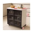 thumbnail image 2 of Table de Découpe Armoire de Rangement de Cuisine Table Multifonctionnelle Table d'Opération Étagère de Rangement Armoire de Rangement Table d'Îlot Mobile, 2 of 6