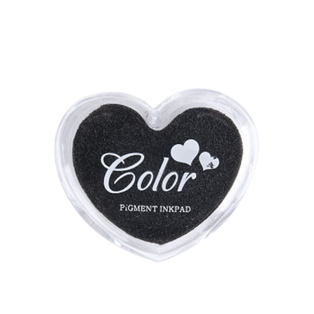 Craft Finger Pad Stamps Candy Colors HeartShaped Design Fingerprint