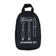 thumbnail image 2 of Utensilio, organizador, cubertería, bolsa de almacenamiento, estuche, , Negro shamjiam Organizador de utensilios de cocina, 2 of 8