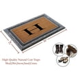 thumbnail image 5 of A1HC First Impression Rubber and Coir Albena 24" X 36" Bronze Finished Heavy Duty Monogrammed Doormat, 5 of 8