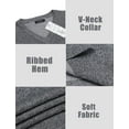 thumbnail image 4 of COOFANDY Mens Sweater Vest V Neck Plain Short Sleeve Sweater Pullover Knit Vest, 4 of 5