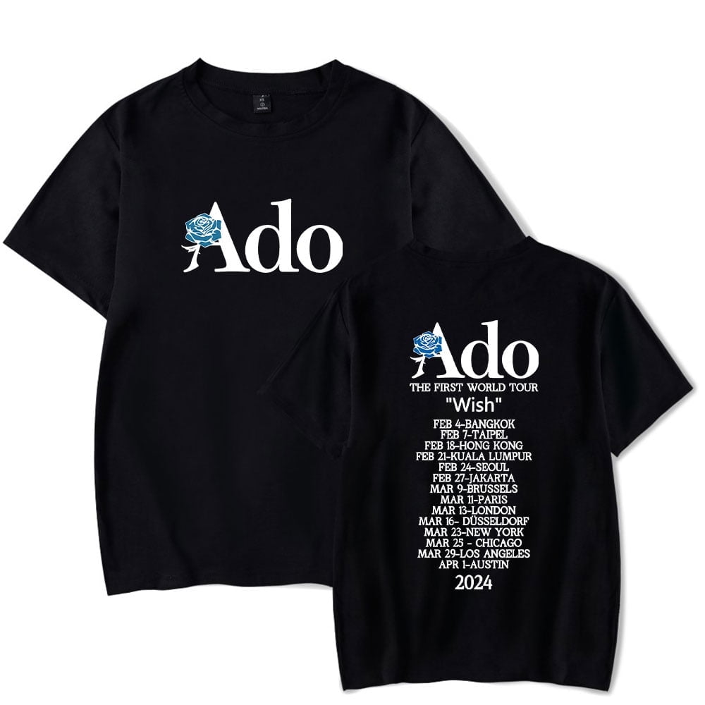 ADO T-Shirt ADO Wish World Tour merch T Shirt Short Sleeve