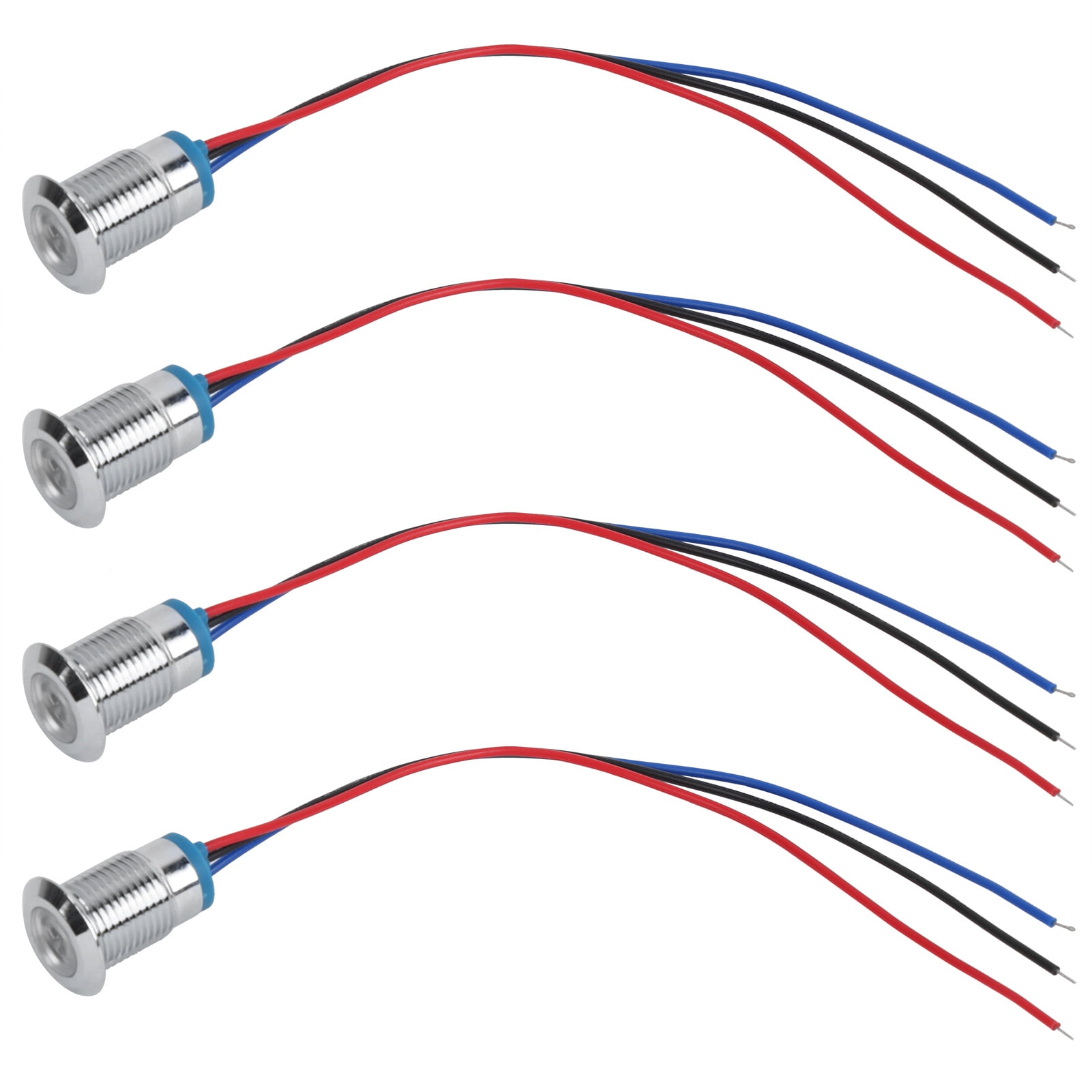 Penne in metallo con luce led sulla punta