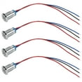 thumbnail image 2 of Mini Rond Mené, Ferme Double Couleur Conduit pour la Modification d'Ordinateur pour les Machines-Outils CNC pour la Modification de Voiture pour les Commutateurs de Contrôle d'Accès Rouge et Bleu, 2 of 8