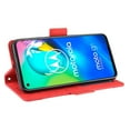 thumbnail image 5 of Case for Motorola MOTO G8 Cover Adjustable Detachable Card Holder Magnetic closure Leather Wallet Case - Red, 5 of 5