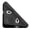Black, variant on Eqslft Triangle Corner Data Clip, Triangular Book Page Corner Clip, Multifunctional Color Binder Document Fastener - Prevents Books from Curling (1pcs)
