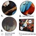 thumbnail image 3 of Designart "Red Harmony Among Parrots II" Parrot Floater Framed Wall Decor, 3 of 5
