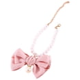 thumbnail image 3 of BRIGHTFUFU Collar de gato con perlas, delicado collar para perro con lazo, collar para cachorro, accesorio decorativo para perro, 3 of 7
