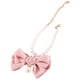 thumbnail image 4 of Collar de gato con perlas, delicado collar para perro con lazo, collar para cachorro, accesorio decorativo para perro, 4 of 7