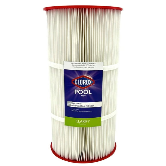 Clorox Silver Edition Advanced Pool Filter | Replacement for Hayward CX900RE, Unicel C-8409, Pleatco PA90, Filbur FC-1292, and More | 100 sq ft Pleated Filter Media