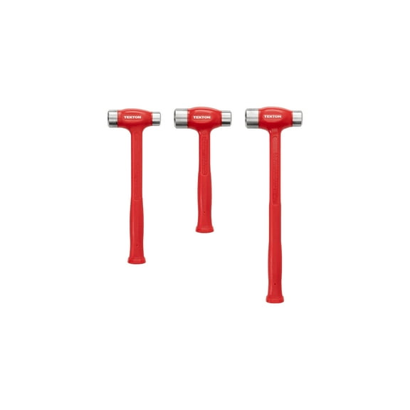 TEKTON Flat Steel Face Dead Blow Hammer Set, 3-Piece (36, 43, 50 oz.) | HDB94001