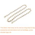 thumbnail image 3 of Uxcell Purse Chain Strap - 47" Purse Strap Shoulder Cross Body Replacement Strap, White&Gold, 3 of 6