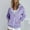 Purple, variant on Antqov Hoodies for Women, Solid Color Zip Up Fleece Drawstring Tops with Pockets, Outdoor Loose Running Fall Trendy Sweatshirts
