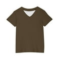 thumbnail image 5 of Nskgu Girls Short Sleeve T Shirts Kids Summer Tops V Neck Tees Tops for Girls Preppy Clothes Trendy T-Shirts, 5 of 5