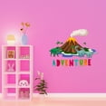 thumbnail image 3 of Dinosaurs Outdoor Scene Volcanic EruptionWall Decal Decoration Adventure Joyful Cartoon Cartoon Animals Decorating Ideas for Child's Bedroom Size: 20 In(W) x 16 In(H), 3 of 5