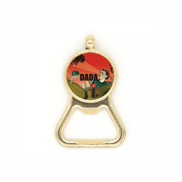 Anarchy Antiwar Dada Art Art Deco Fashion Beer Bottle Cap Opener Stainless Steel Key Chain