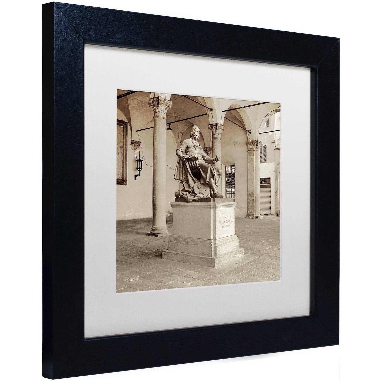 Trademark Fine Art "Lucca II" Canvas Art by Alan Blaustein, White Matte, Black Frame