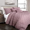 thumbnail image 2 of Lush Decor Ravello Pintuck 5-Piece Pintuck Comforter Sets, King, 2 of 10