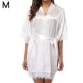 thumbnail image 1 of Mujeres Sexy Encaje Camisón Ropa de dormir Ropa interior Bata Albornoz Regalo, Blanco, M sidaley XX000136-06, 1 of 7