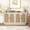 White, variant on 59" Farmhouse Rattan Sideboard Buffet Cabinet with Storage, Kitchen Coffee Bar Cabinet for Living Room, White