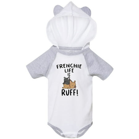 

Inktastic Frenchie Life is Ruff! Frenchie Pair Gift Baby Boy or Baby Girl Bodysuit