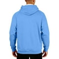 thumbnail image 7 of Men's Hoodies Sherpa Fleece Lined Sweatshirt Winter Casual Warm Drawstring Plain Hooded Pullover Sweater (M, Sky Blue #A), 7 of 7