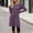 Purple, variant on DuoJiaJ Womens Knit Dress, Crew Neck with Pockets Long Sleeve Dresses Green S-2XL