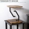thumbnail image 3 of VIVO Vintage Brown / Black Tensegrity Speaker Stand, Floating Tabletop Platform, 3 of 9