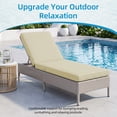 thumbnail image 3 of Millsilo Outdoor Chaise Lounge Cushion, 72" x 21" x 3" Patio Lounge Chair Cushion, Water-Resistant UV-Protected Replacement Cushion with High Density Foam, Beige, 3 of 9