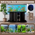 thumbnail image 3 of ChenyueFurn 55-75 Gallon Aquarium Stand, 4 AC 2 USB, 880LBS, Black, Turtle/Reptile Terrarium Cabinet,Black, 3 of 11