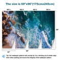 thumbnail image 3 of Peel and Stick Wallpaper Rock Water Modern Art Wall Mural Decor Self Adhesive and Removable 69in x 98in, 3 of 8