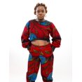 thumbnail image 2 of 2Pc Female Wine Red Sporty Pant Set, 2 of 4