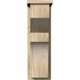 thumbnail image 2 of 8"W x 14"D x 26"H Monterey Rough Sawn Corbel w/Backplate, Douglas Fir, 2 of 9
