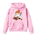 thumbnail image 6 of KPOPLK Baby Toddler Boys Girls Sherpa Fleece Lined Jacked Sweatshirt Fall Winter Autumn Warm Clothes with Hoodie(8-9 Years,Pink), 6 of 6