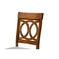 thumbnail image 4 of Baxton Studio Lucie Modern and Contemporary Grey Fabric Upholstered and Walnut Brown Finished Wood 2-Piece Dining Chair, 4 of 7