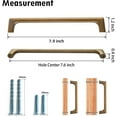 thumbnail image 2 of Goo-Ki 12 Pack 7.6"(192mm)Hole Centers Vintage Antique Brass Cabinet Pulls Decorations Cabinet Handle Hardware for Bedroom, Kitchen, 2 of 5