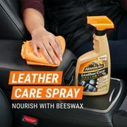 Armor All Leather Care with Beeswax Automotive Spray, Car Cleaning and Protectant, 16 fl oz