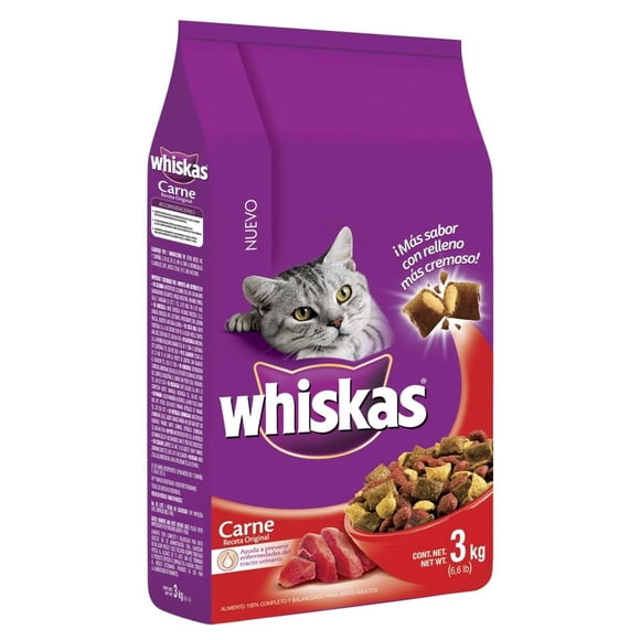 Alimento para Gato Whiskas Adulto Carne 3 kg