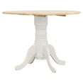thumbnail image 3 of Allison 5-piece Round Drop Leaf Dining Table Set White, 3 of 10