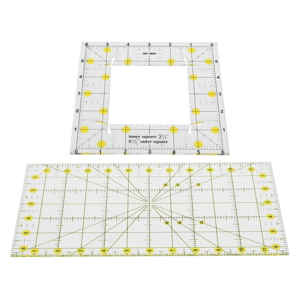 Rectangular Quilting Ruler Sewing Meauring Template Acrylic Fabric Crafting  High Precision Clear Seam Ruler 