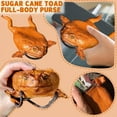 thumbnail image 4 of New Sugar Cane Toad Full Body Coin Purse Woman Crossbody Bag Latex Frog Card Holder Wallet Girls and Boys Animal Pouch, 4 of 8