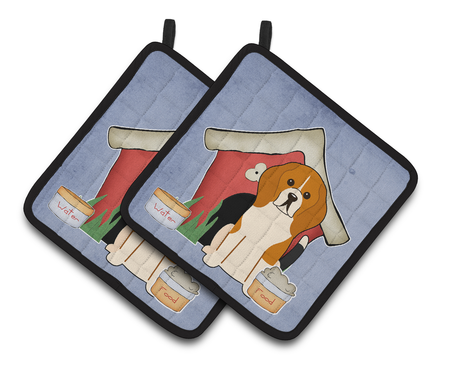 Beagle Water Color Painted style Art Potholder