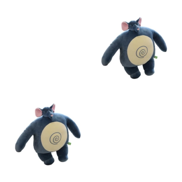 Vogacara Almohada de oso de peluche con cabeza pequeña, juguete de mapache con cuerpo de músculo grande, amigable con la piel, rana, elefante, Type3 NO3