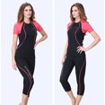 thumbnail image 4 of Pantalones de traje de neopreno Mantenga cálido Neopreno Hombre esponja con esponja Leggings para bucear Natación Snorkeling Scuba Scuba Surfing Femenino Raya Roja S 1.5mm Guardurnaity OD003701-08, 4 of 7