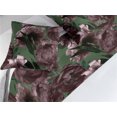 thumbnail image 2 of Peony Bed Runner Set, Nostalgic Style Flowers Garden Botanical Bouquet Blossoms Flourishes, Decorative Bedding Scarf & 2 Pillow Shams for Hotels Homes, Queen, Fern Green and Mauve Taupe, by Ambesonne, 2 of 3