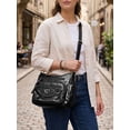 thumbnail image 4 of Deago Crossbody Bags for Women Pocketbook Soft PU Leather Ladies Purses and Handbags Multi Pocket Shoulder Bag with Adjustable Strap (Black), 4 of 10